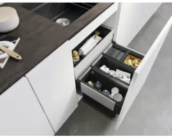 BLANCO Einbaumülleimer SELECT II 60/4 Orga Fassungsvermögen 2x 15 l und 2x 6 l 526211