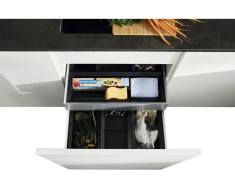 BLANCO Einbaumülleimer SELECT II 60/3 Orga Fassungsvermögen 3x 15 l 526209