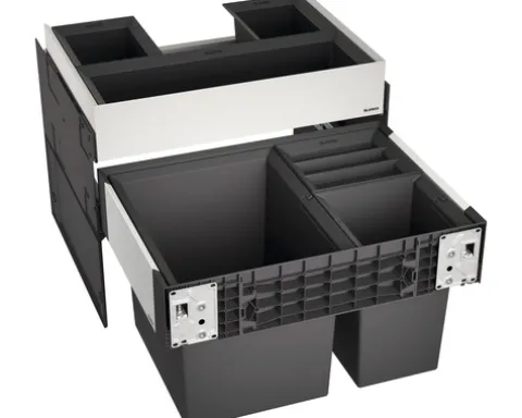 BLANCO Einbaumülleimer SELECT II 60/3 Orga Fassungsvermögen 1x 30 l und 2x 8 l 526210