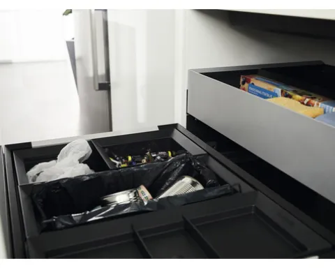 BLANCO Einbaumülleimer SELECT II 60/3 Orga Fassungsvermögen 1x 30 l und 2x 8 l 526210
