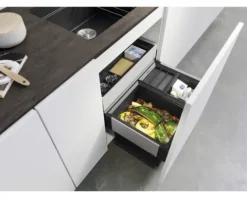 BLANCO Einbaumülleimer SELECT II 60/3 Orga Fassungsvermögen 1x 30 l und 2x 8 l 526210