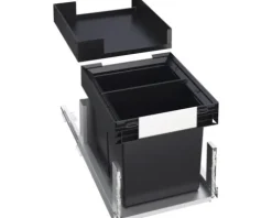 BLANCO Einbaumülleimer SELECT II 40/2 Combi Anzahl Fächer 2 13 Liter schwarz 527854