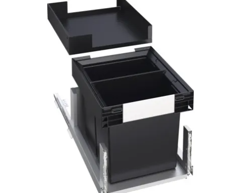 BLANCO Einbaumülleimer SELECT II 40/2 Combi Anzahl Fächer 2 13 Liter schwarz 527854