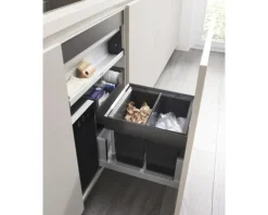 BLANCO Einbaumülleimer SELECT II 40/2 Combi Anzahl Fächer 2 13 Liter schwarz 527854