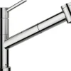 Blanco Einhebel Küchenarmatur mit Brause KANO-S-F chrom glänzend Fenstermontage abklappbar 527969