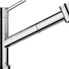 Blanco Einhebel Küchenarmatur Niederdruckarmatur mit Brause KANO-S-F chrom glänzend Fenstermontage abklappbar 527970