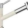Blanco Einhebel Küchenarmatur mit herausziehbaren Auslauf KANO-S VARIO chrom softweiß matt glänzend 527966