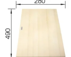 BLANCO Holzschneidbrett Ahorn 280 x 490 235844