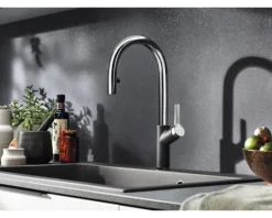 Blanco Küchenarmatur CARENA-S VARIO chrom softweiß 526931