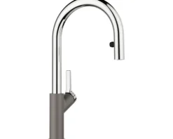 Blanco Küchenarmatur CARENA-S VARIO chrom vulkangrau 526930