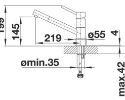 Blanco Küchenarmatur KANO anthrazit 525028