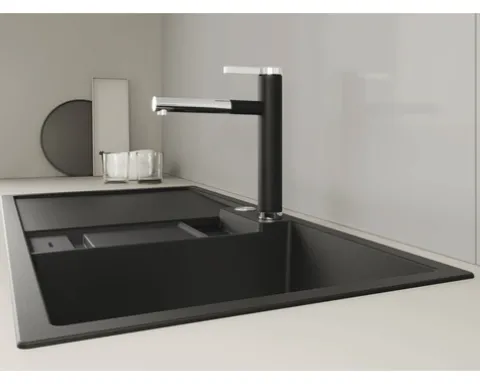 Blanco Küchenarmatur LINEE-S chrom vulkangrau 526956