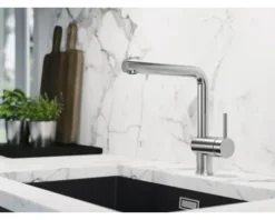 Blanco Küchenarmatur LINUS satin dark steel satiniert 527732