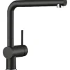Blanco Küchenarmatur LINUS-S DVGW geprüft schwarz matt 526148