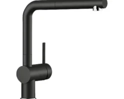Blanco Küchenarmatur LINUS-S DVGW geprüft schwarz matt 526148