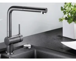 Blanco Küchenarmatur LINUS-S silgranitweiß matt 516692