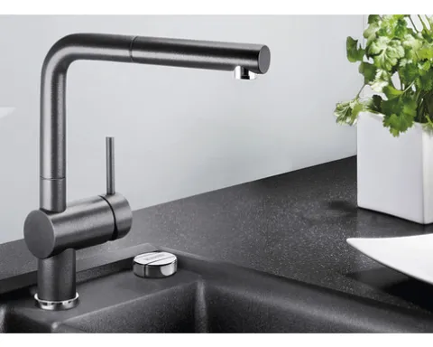 Blanco Küchenarmatur LINUS-S vulkangrau matt 526958