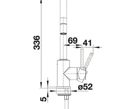 Blanco Küchenarmatur MIDA-S anthrazit 521455