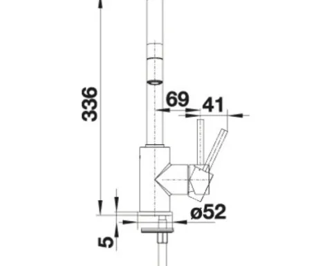 Blanco Küchenarmatur MIDA-S anthrazit 521455