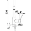 Blanco Küchenarmatur MIDA-S weiß 521457