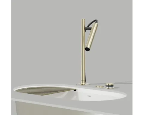 Blanco Küchenarmatur mit Brause LUNEOO-S satin gold satiniert 527974
