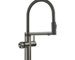 Blanco Küchenarmatur mit Filterfunktion und Kochend heißes Wasser CHOICE ICONA satin dark steel satiniert 527659
