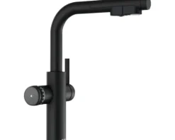 Blanco Küchenarmatur mit Filterfunktion und Kochend heißes Wasser Wasserhahn mit Sprudel CHOICE ICONA-L schwarz matt 527924