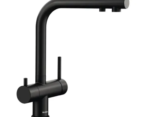 Blanco Küchenarmatur mit Filterfunktion FONTAS II schwarz matt 526670