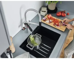 Blanco Küchenarmatur mit Filterfunktion und Kochend heißes Wasser DRINK.HOT EVOL-S PRO edelstahl gebürstet 526310