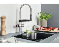 Blanco Küchenarmatur mit Filterfunktion und Kochend heißes Wasser DRINK.HOT EVOL-S PRO edelstahl gebürstet 526310