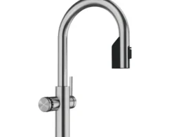 Blanco Küchenarmatur mit Filterfunktion und Kochend heißes Wasser Wasserhahn mit Sprudel CHOICE ICONA-C edelstahl gebürstet 527928