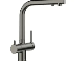 Blanco Küchenarmatur mit Filterfunktion FONTAS II satin dark steel satiniert 527736
