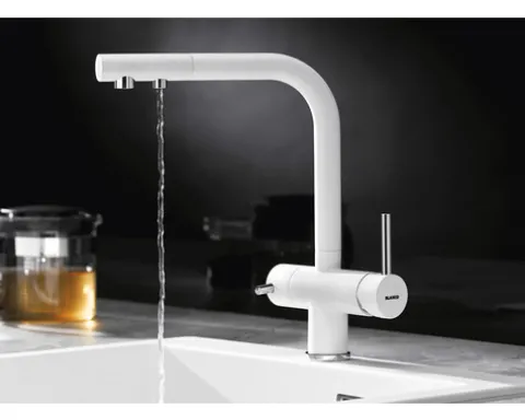 Blanco Küchenarmatur mit Filterfunktion FONTAS II softweiß matt 526943