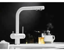 Blanco Küchenarmatur mit Filterfunktion FONTAS II silgranitweiß matt 523134