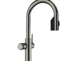 Blanco Küchenarmatur mit Filterfunktion und Kochend heißes Wasser Wasserhahn mit Sprudel CHOICE ICONA-C satin platinum satiniert 527932