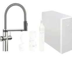 Blanco Küchenarmatur mit Filterfunktion und Kochend heißes Wasser CHOICE ICONA edelstahl gebürstet 527656
