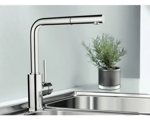 Blanco Küchenarmatur mit Handbrause MILA-S chrom 519810