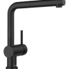 Blanco Küchenarmatur mit Handbrause LINUS-S-F schwarz matt 527523