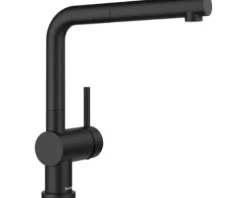 Blanco Küchenarmatur mit Handbrause LINUS-S-F schwarz matt 527523