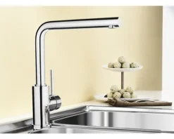 Blanco Küchenarmatur mit Handbrause MILA-S chrom 521466