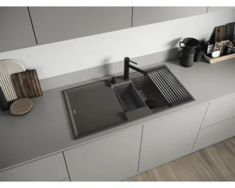 Blanco Küchenarmatur mit Handbrause ALTA-S II schwarz matt 527553