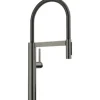 Blanco Küchenarmatur mit Handbrause CULINA-S II satin dark steel satiniert 527465