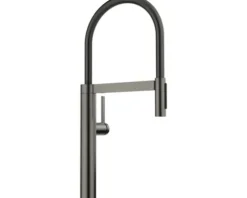 Blanco Küchenarmatur mit Handbrause CULINA-S II satin dark steel satiniert 527465