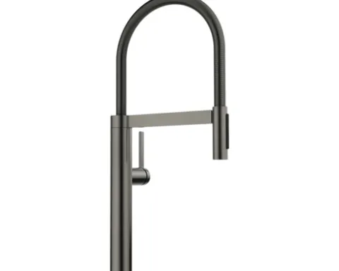 Blanco Küchenarmatur mit Handbrause CULINA-S II satin dark steel satiniert 527465