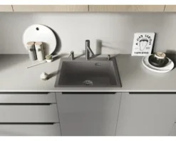 Blanco Küchenarmatur mit Handbrause ALTA-S II satin dark steel satiniert 527555