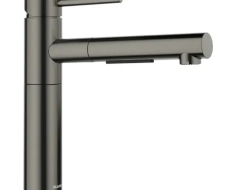 Blanco Küchenarmatur mit Handbrause ALTA-S II satin dark steel satiniert 527555