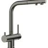 Blanco Küchenarmatur mit Handbrause FONTAS-S II satin dark steel satiniert 527737