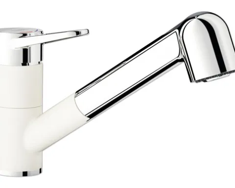 Blanco Küchenarmatur mit Handbrause WEGA-S II weiß matt 526421