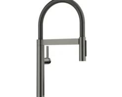 Blanco Küchenarmatur mit Handbrause CULINA-S II MINI satin dark steel satiniert 527469
