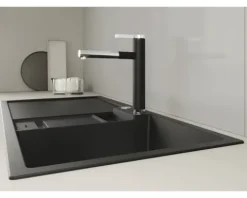 Blanco Küchenarmatur mit Handbrause LINEE-S chrom softweiß 526957